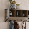 SoBuy FHK25-N Porte Manteau Mural, Étagère de Rangement, Meuble Entrée, Vestiaire