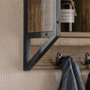 SoBuy FHK25-N Porte Manteau Mural, Étagère de Rangement, Meuble Entrée, Vestiaire