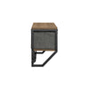 SoBuy FHK26-N Cuier de Perete Mobilier de Hol, Suport Haine, Etajeră de Perete cu 3 Coșuri și 7 Cârlige Duble, Stil Industrial 100x20x30 cm