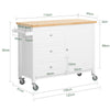 SoBuy FKW106-WN Desserte Roulante Chariot de Cuisine Meuble de Rangement à roulettes Chariot de Service