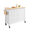 SoBuy FKW106-WN Desserte Roulante Chariot de Cuisine Meuble de Rangement à roulettes Chariot de Service