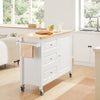 SoBuy FKW106-WN Desserte Roulante Chariot de Cuisine Meuble de Rangement à roulettes Chariot de Service