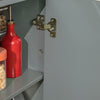 SoBuy FKW108-HG Desserte Roulante Chariot de Cuisine à roulettes avec Etagère Latérale, Portes et Tiroirs en Acier INOX