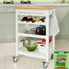 SoBuy Bucătărie bucătărie bucătărie bucătărie bucătărie cu roți FKW16-WW