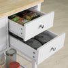 SoBuy FKW80-WN Desserte de Cuisine à roulettes Chariot de Cuisine de Service Table Roulante