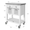 SoBuy FKW83-W Desserte à roulettes Armoire de Rangement Cuisine Desserte de Cuisine