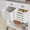 SoBuy FKW83-W Desserte à roulettes Armoire de Rangement Cuisine Desserte de Cuisine