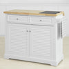SoBuy Credenza de bucătărie cu roți de peninsulă de bucătărie cu FKW84 -Suprafață de lucru extensibilă