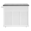 SoBuy Shabby Showcase Kitchen Belief Insula Bucătărie cu roți L116*P46*A95 cm White FKW94-W