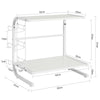 SoBuy FRG092-W Etajeră pentru cuptorul cu microunde Mini-raft cuptor cu microunde