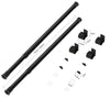 SoBuy FRG109-P02 Set de 2 Barre Télescopique pour Portemanteau Lot de 2 Tige Tringle à Vêtement Barre