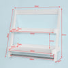SoBuy FRG117-W Etagère murale Porte-serviettes salle de bain toilettes avec 2 tablettes
