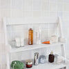 SoBuy FRG117-W Etagère murale Porte-serviettes salle de bain toilettes avec 2 tablettes