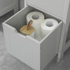 SoBuy FRG127-HG Meuble Demi-Colonne Meuble Bas de Salle de Bain Armoire Toilette-Gris Clair