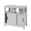 SoBuy FRG128-HG Dulap sub chiuvetă Mobilier de baie lavoar-Gri deschis