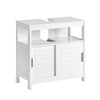 SoBuy Sottolavabo Cabinet pentru baie Sublavabo pentru baie Dulap de baie Albă Sublavabo FRG128-W