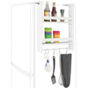 SoBuy FRG149-W Raft suspendat pentru frigider cu ventuze, suport pentru condimente