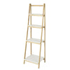 SoBuy Raft de bibliotecă pe scară de lemn pentru scară de librărie FRG162-N
