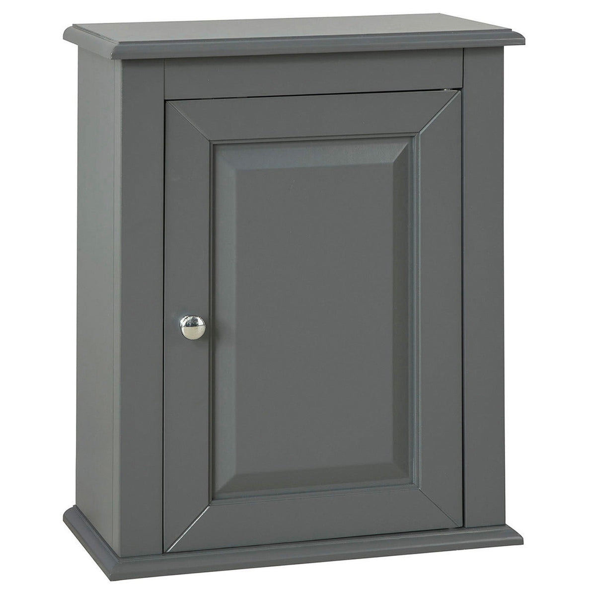 SoBuy FRG203-DG Meuble Haut de Salle de Bain, 1 Porte Placard Commode Mural
