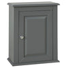 SoBuy FRG203-DG Meuble Haut de Salle de Bain, 1 Porte Placard Commode Mural