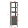 SoBuy FRG205-DG Meuble Colonne de Salle de Bain Armoire Toilette Haute