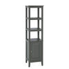SoBuy FRG205-DG Meuble Colonne de Salle de Bain Armoire Toilette Haute