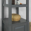SoBuy FRG205-DG Meuble Colonne de Salle de Bain Armoire Toilette Haute