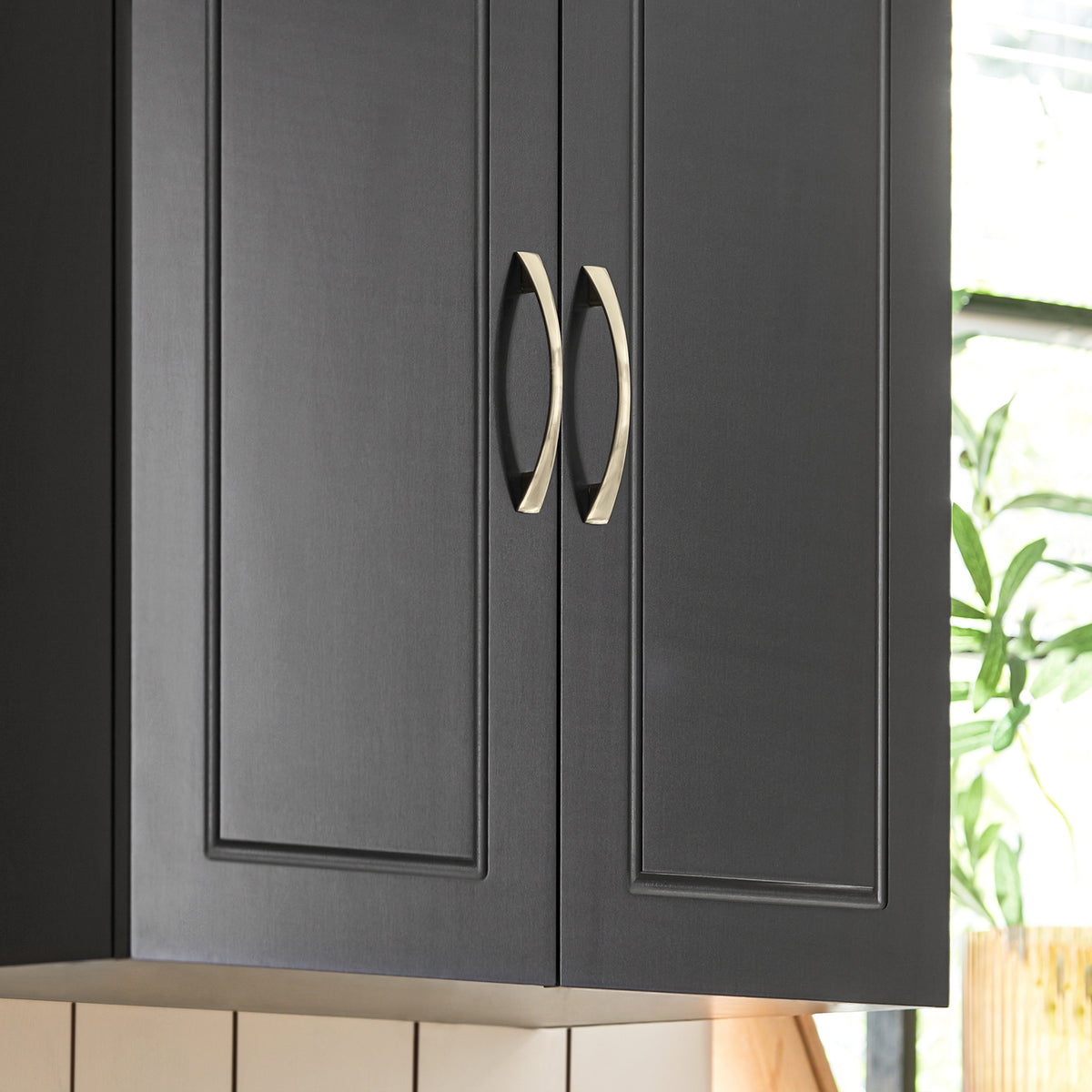 SoBuy FRG231-SCH Meuble Haut Salle de Bain Suspendu Armoire Murale avec Étagère Réglable et Porte Rangement Mural Compact pour Salle de Bain, WC ou Cuisine Noir L60xP30xH60 cm