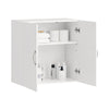 SoBuy FRG231-W Dulap Superior de Baie Suspendat, Dulap de Perete cu Raft Reglabil și Ușă, Raft Compact de Perete pentru Baie, WC sau Bucătărie, Alb 60x30x60 cm
