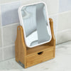 SoBuy FRG245-N Miroir de Table Miroir de Maquillage Coiffeuse en bois Miroir pivotant