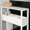 SoBuy FRG270-W Dulap de depozitare pentru baie Suport hârtie igienică Mobilier WC