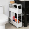 SoBuy FRG270-W Dulap de depozitare pentru baie Suport hârtie igienică Mobilier WC