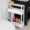 SoBuy FRG270-W Dulap de depozitare pentru baie Suport hârtie igienică Mobilier WC