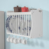 SoBuy FRG275-W Suport farfurii de perete Dulap depozitare farfurii montat pe perete