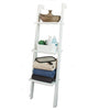SoBuy FRG32-W Etajeră de perete tip scară pentru living baie, Dulap de depozitare