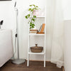 SoBuy FRG32-W Etajeră de perete tip scară pentru living baie, Dulap de depozitare