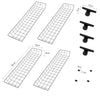 SoBuy FRG34-P02 Set 2 Coșuri de Depozitare din Metal pentru Sistem Telescopic de Dulap – Coșuri pentru Suport Haine și Cuier