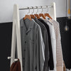 SoBuy FRG59-W Suport pentru haine din lemn, dressing, cu două rafturi