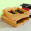 SoBuy FRG70-N Boîte de rangement à tiroirs pour capsules de thé et café en bambou Nespresso