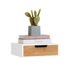 SoBuy FRG179-WN Cutie de ceai compartimentată din lemn – Sertar de depozitare capsule sau pliculețe de ceai – Organizator compact cu picioare antiderapante pentru bucătărie sau birou 31×30×10cm