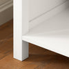SoBuy FSB31-W Armoire de Rangement Buffet Commode Placard Meuble de Rangement Multi-rangements avec 1 Tiroir et 1 Porte Vitrée