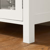SoBuy FSB31-W Armoire de Rangement Buffet Commode Placard Meuble de Rangement Multi-rangements avec 1 Tiroir et 1 Porte Vitrée