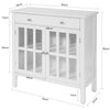 SoBuy FSB23-W Bufet Comodă Mobilier de Depozitare Dulap de Depozitare pentru Living, Dormitor, Hol, Bucătărie