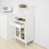 SoBuy FSB24-W Buffet Commode Armoire de Rangement avec Porte-Bouteilles