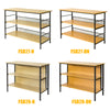 SoBuy FSB28-DN Table de Cuisine Table Haute de Bar Table Console Buffet avec 2 étagères de Rangement