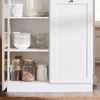 SoBuy FSB32-W Buffet Commode Armoire de Rangement Dressoir Bahut avec 2 Portes, 2 Tiroirs
