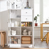 SoBuy FSB32-W Buffet Commode Armoire de Rangement Dressoir Bahut avec 2 Portes, 2 Tiroirs