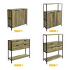 SoBuy FSB37-T Buffet Commode Meuble de Rangement Table Console Placard avec 2 Portes
