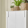 SoBuy FSB44-W Armoire de Cuisine, Buffet Placard avec 4 Portes, 1 tiroir et étagères réglables