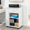 SoBuy FSB45-W Desserte Table d’Appoint Meuble de Rangement avec Tiroir et 4 Compartiments
